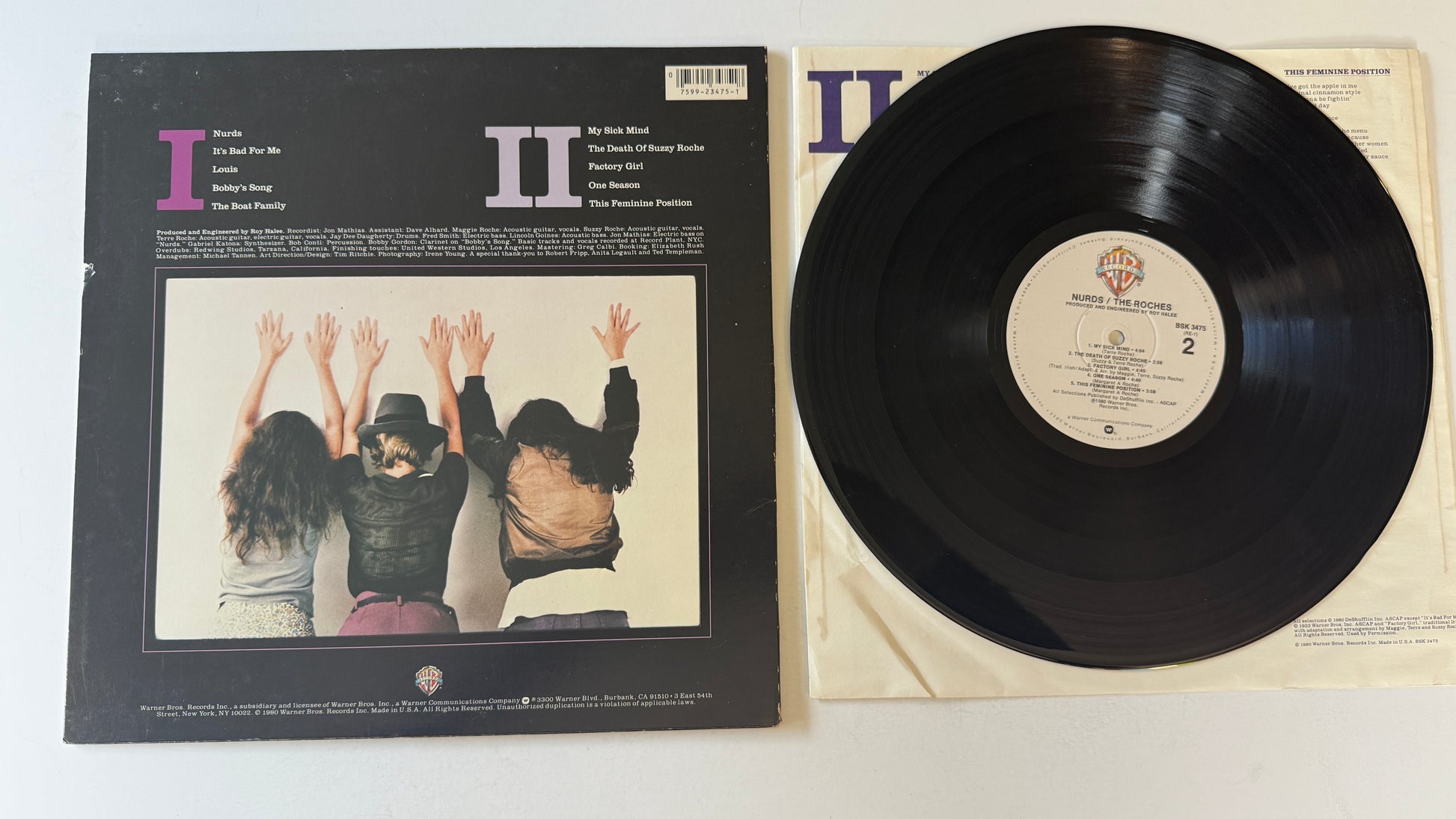 The Roches Nurds Used Vinyl LP VG+\VG