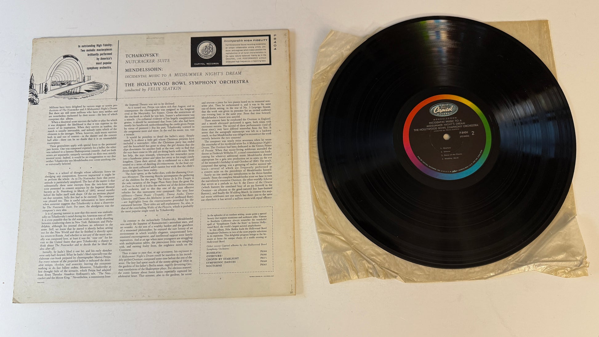 Pyotr Ilyich Tchaikovsky Nutcracker Suite / A Midsummer Night’s Dream Used Vinyl LP VG+\VG+