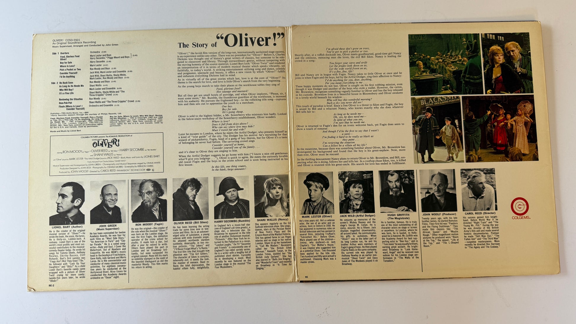 Lionel Bart Oliver! (An Original Soundtrack Recording) Used Vinyl LP VG+\VG