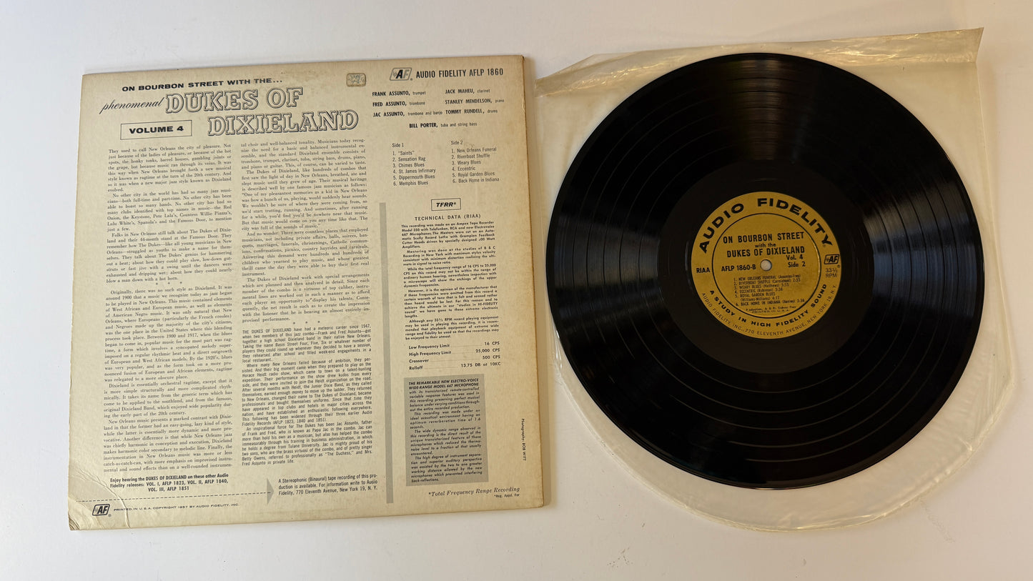 The Dukes Of Dixieland On Bourbon Street With The Dukes Of Dixieland, Volume 4 Used Vinyl LP VG+\VG