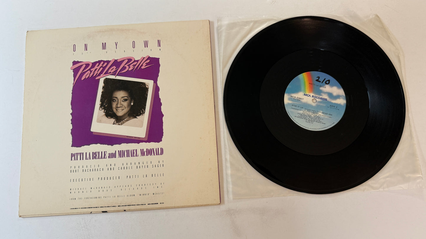 Patti LaBelle On My Own (12" Version) 12" Used Vinyl Single VG+\VG