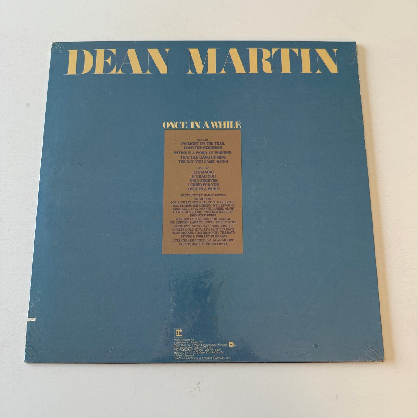 Dean Martin Once In A While Used Vinyl LP M\VG+