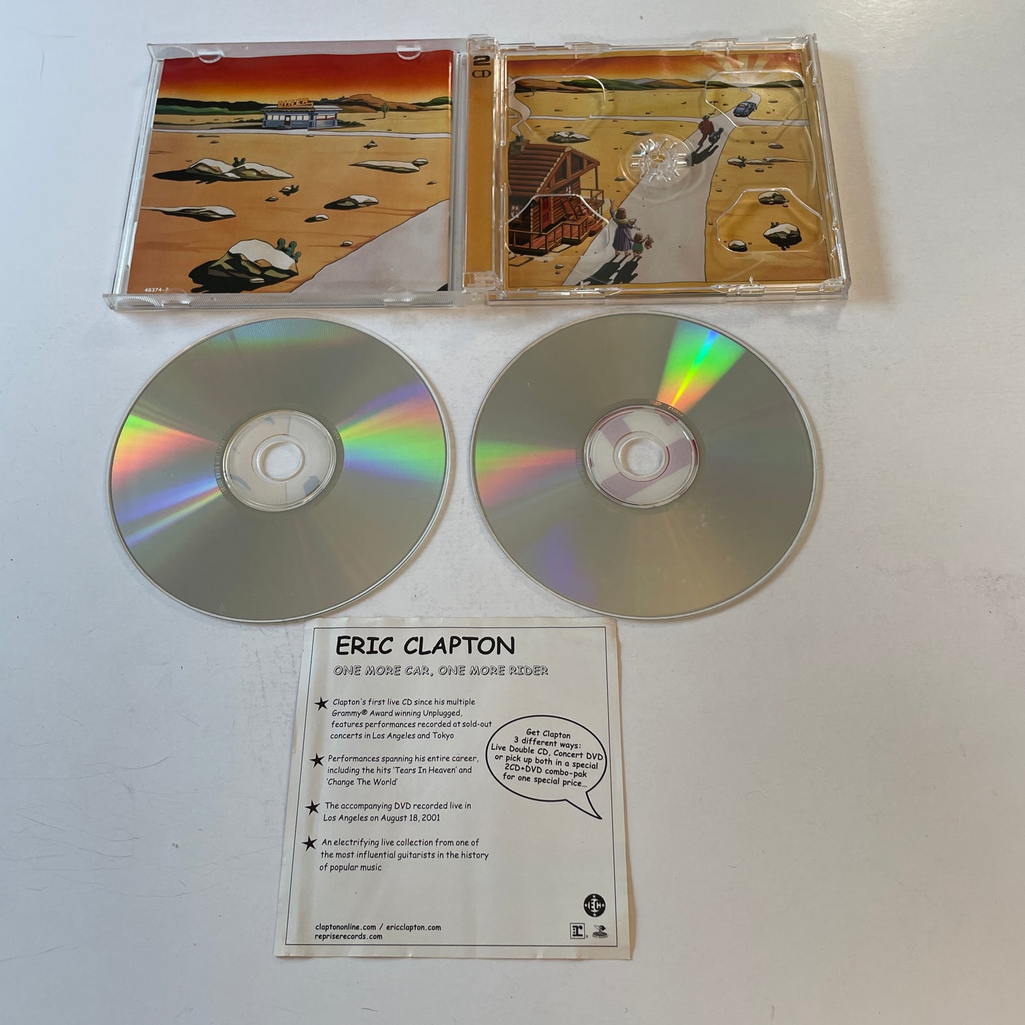 Eric Clapton One More Car, One More Rider Used 2CD VG+\VG