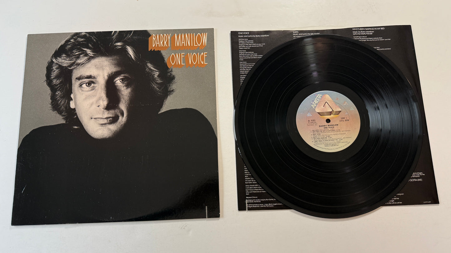 Barry Manilow One Voice Used Vinyl LP VG+\VG