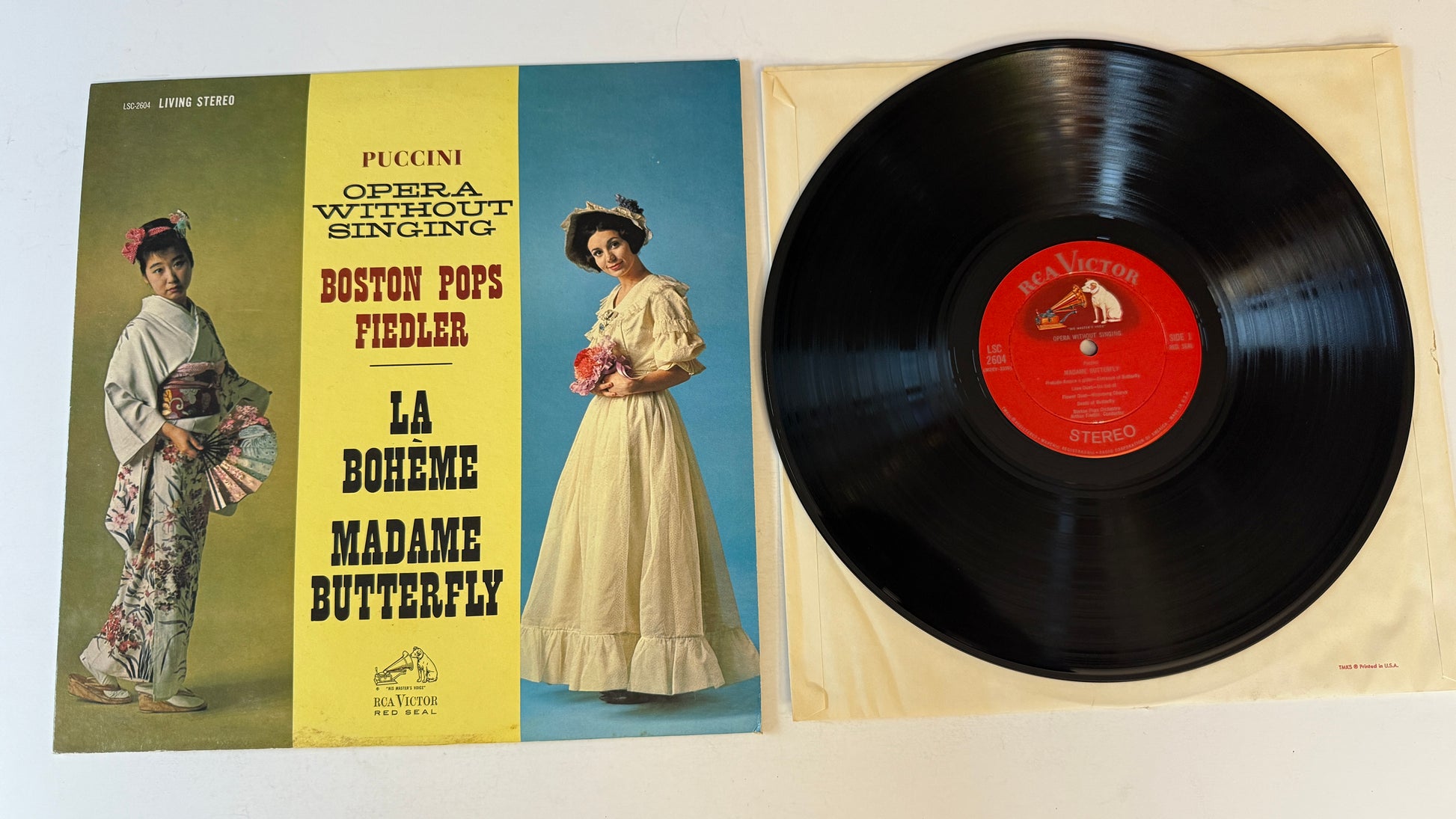 Giacomo Puccini Opera Without Singing (La Bohème / Madame Butterfly) Used Vinyl LP VG+\VG+