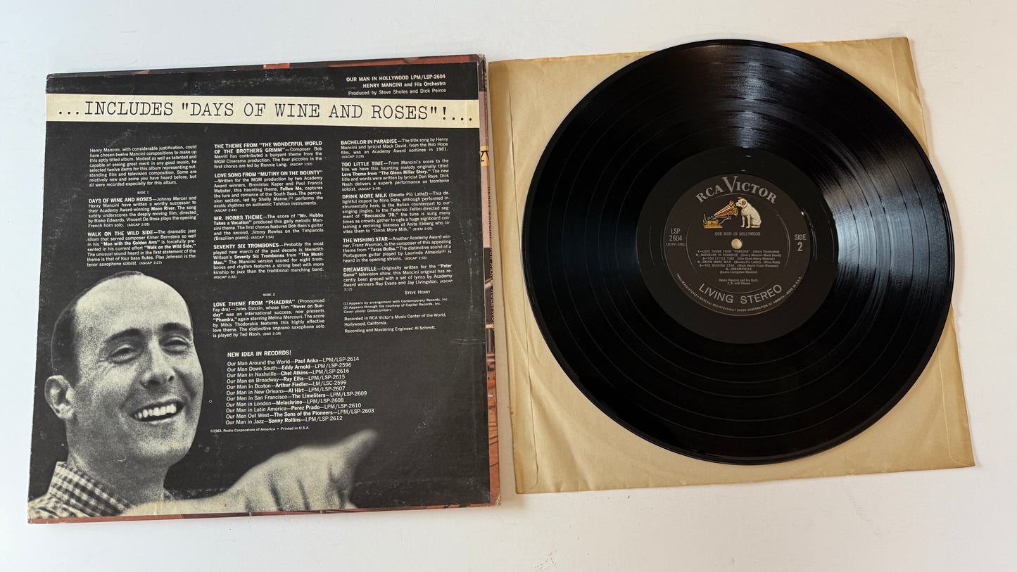 Henry Mancini Our Man In Hollywood Used Vinyl LP VG+\VG