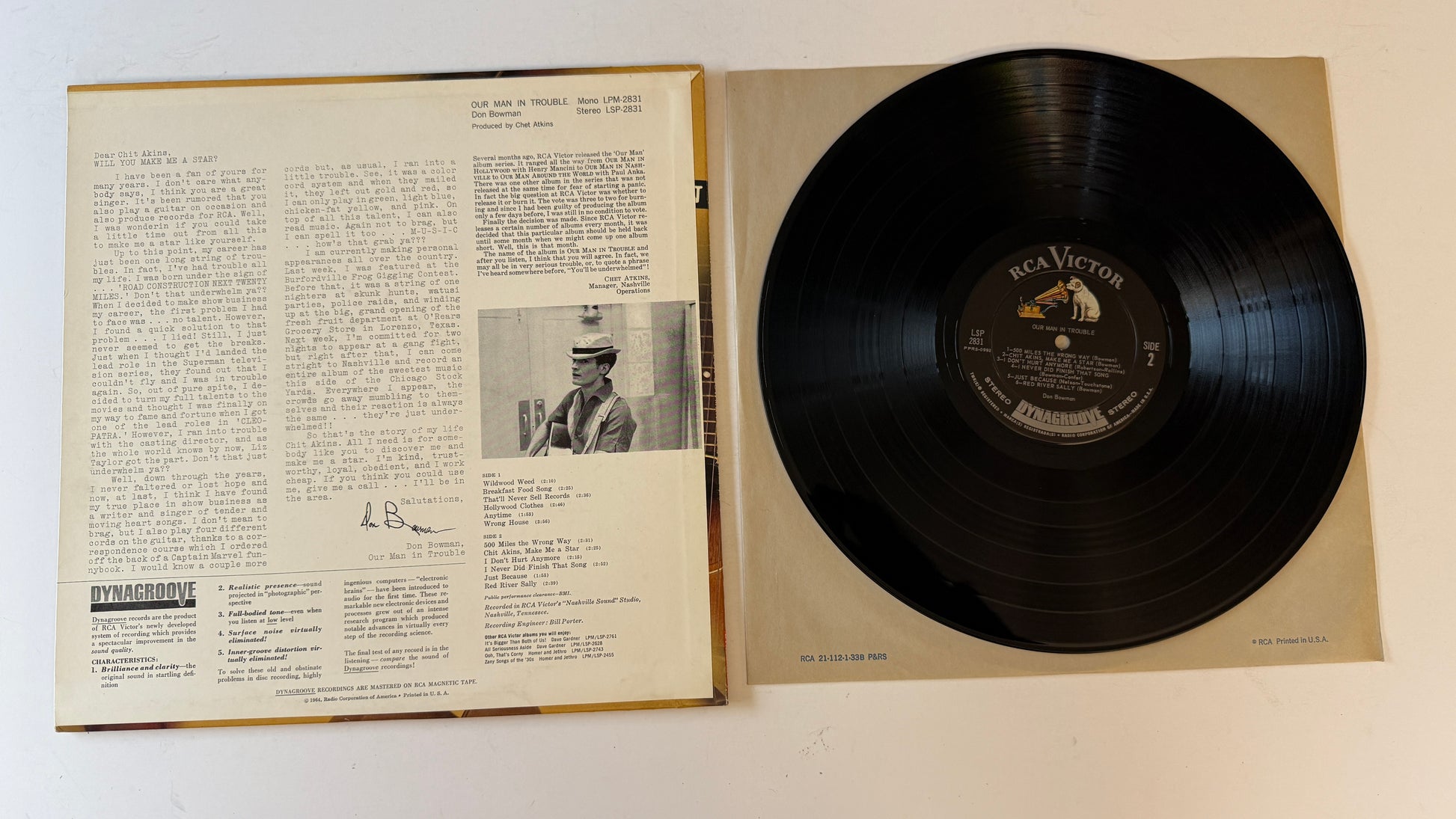 Don Bowman Our Man In Trouble Used Vinyl LP VG+\VG+