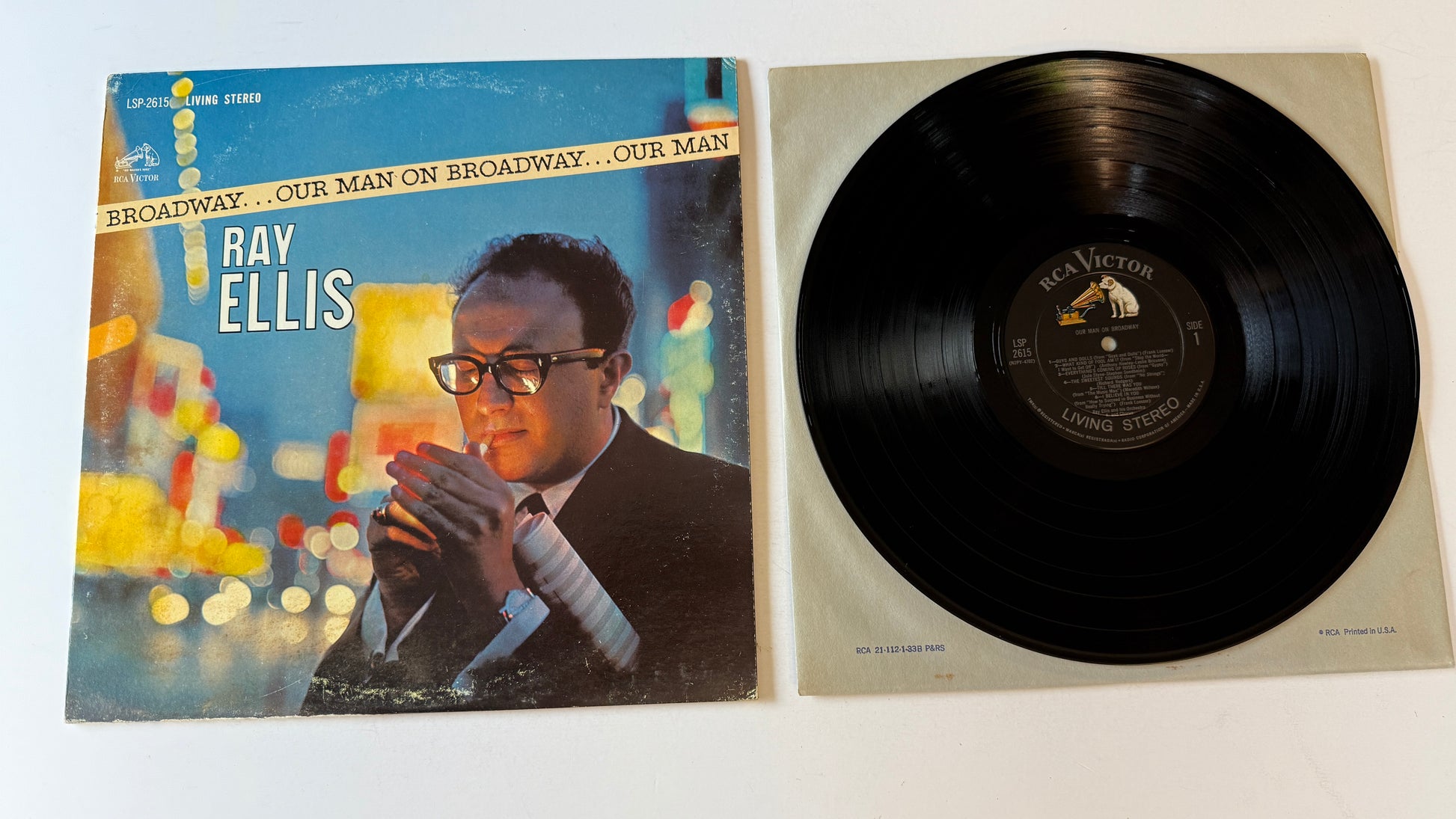 Ray Ellis And His Orchestra Our Man On Broadway Used Vinyl LP VG+\VG