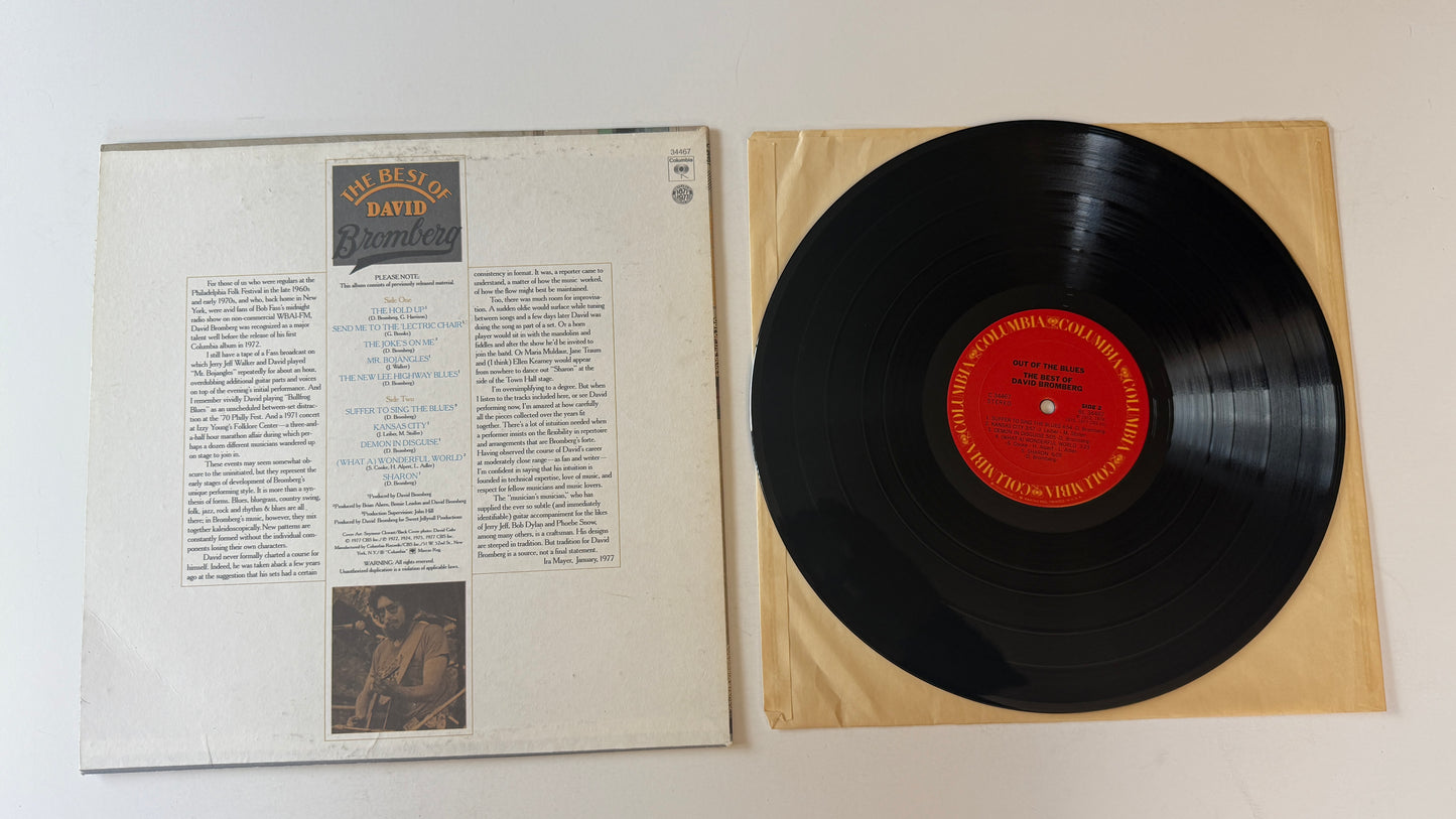 David Bromberg Out Of The Blues: The Best Of David Bromberg Used Vinyl LP VG+\VG