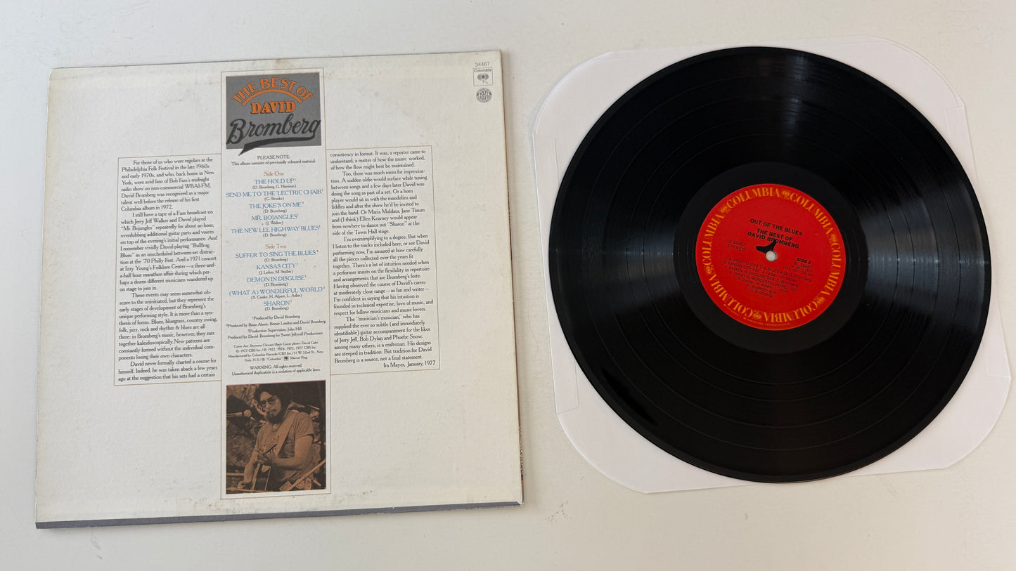 David Bromberg Out Of The Blues: The Best Of David Bromberg Used Vinyl LP VG+\VG