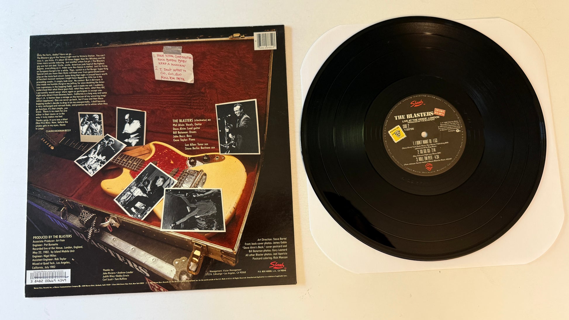 The Blasters Over There (Live At The Venue, London) Used Vinyl LP VG+\VG