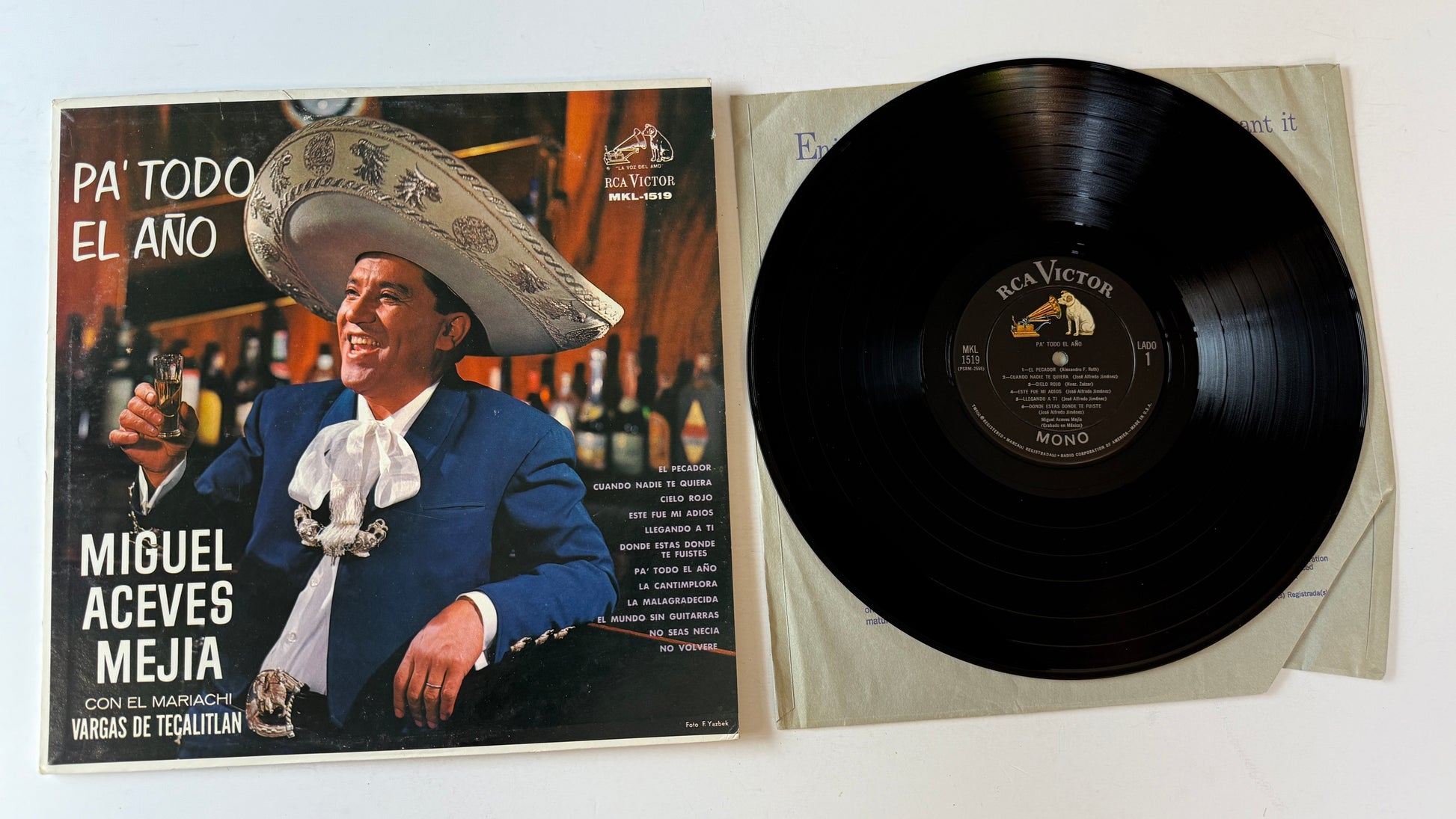 Miguel Aceves Mejia Pa' Todo El Año Used Vinyl LP VG+\VG+