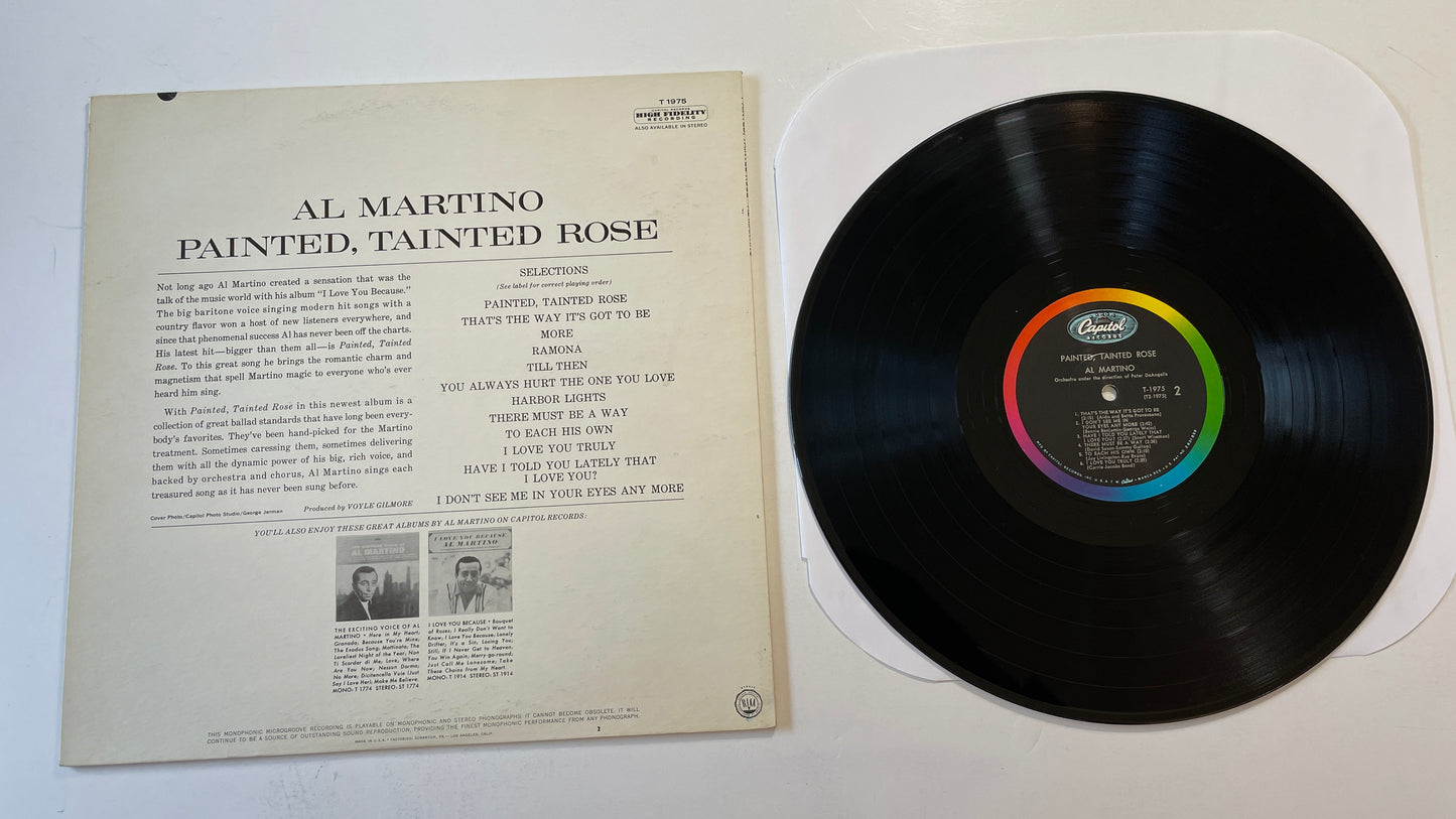 Al Martino Painted, Tainted Rose Used Vinyl LP VG+\VG