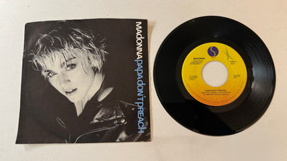 Madonna Papa Don't Preach Used 45 RPM 7" Vinyl VG+\