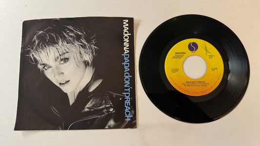 Madonna Papa Don't Preach Used 45 RPM 7" Vinyl VG+\
