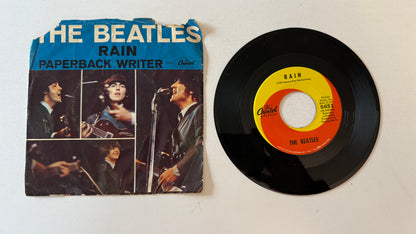 The Beatles Paperback Writer / Rain Used 45 RPM 7" Vinyl VG+\