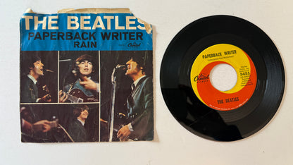 The Beatles Paperback Writer / Rain Used 45 RPM 7" Vinyl VG+\