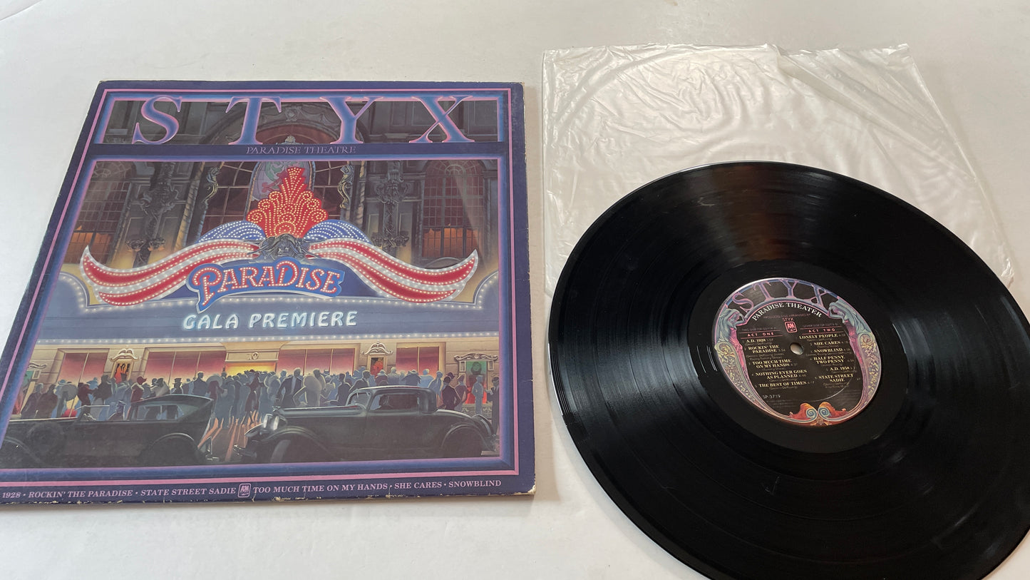 Styx Paradise Theatre Used Vinyl LP VG\VG+