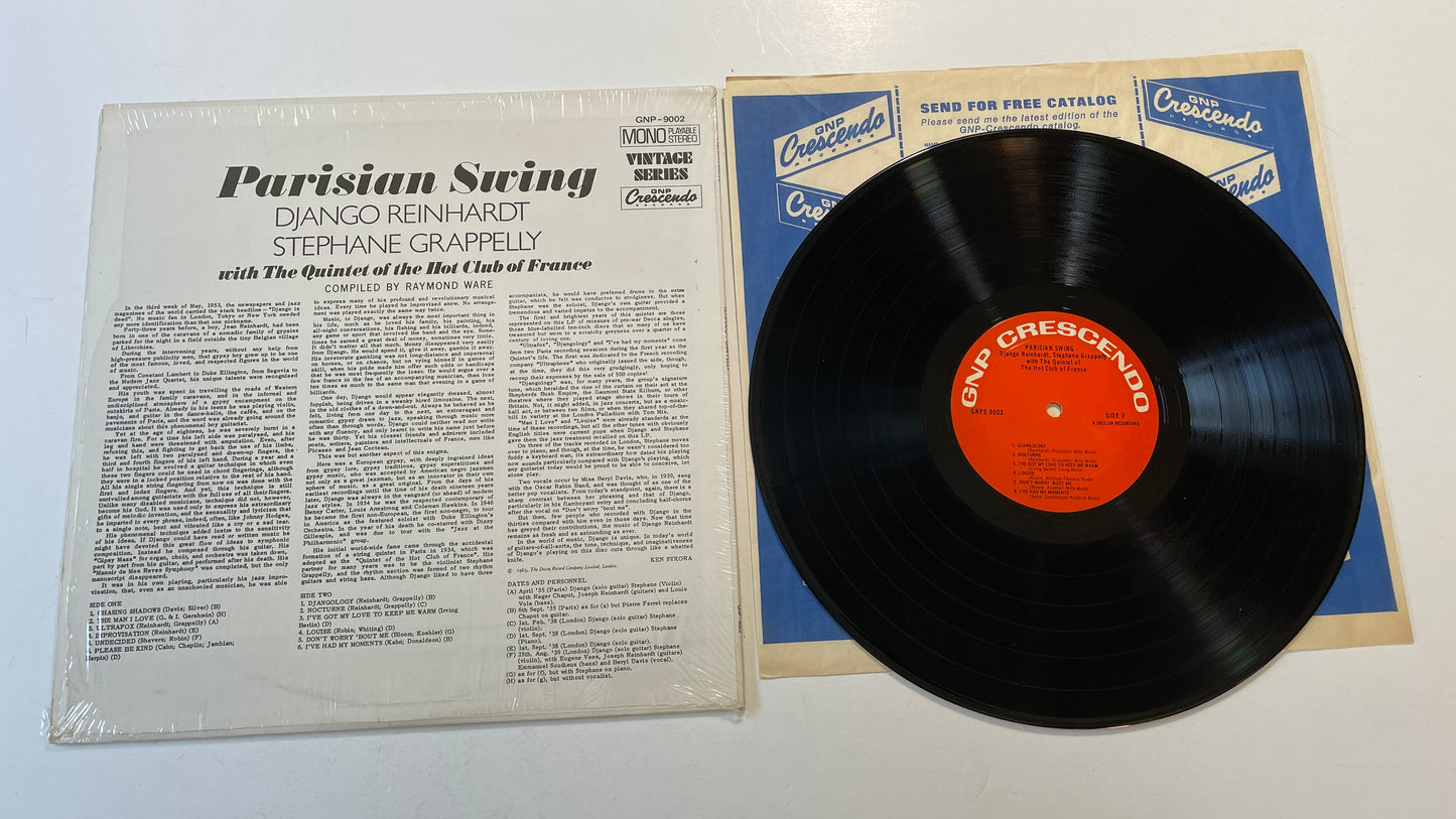 Django Reinhardt Parisian Swing Used Vinyl LP VG+\VG+