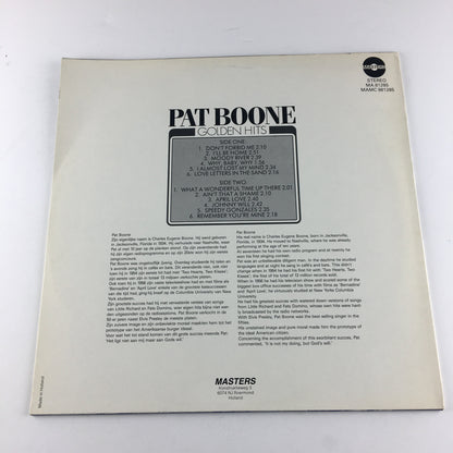 Pat Boone Golden Hits Used Vinyl LP NM\VG+