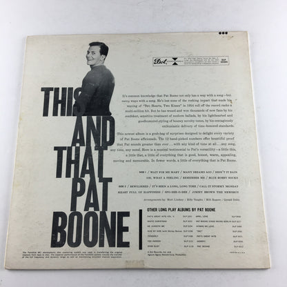 Pat Boone This And That \