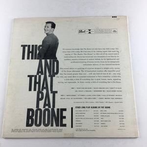 Pat Boone This And That Used Vinyl LP VG+\VG