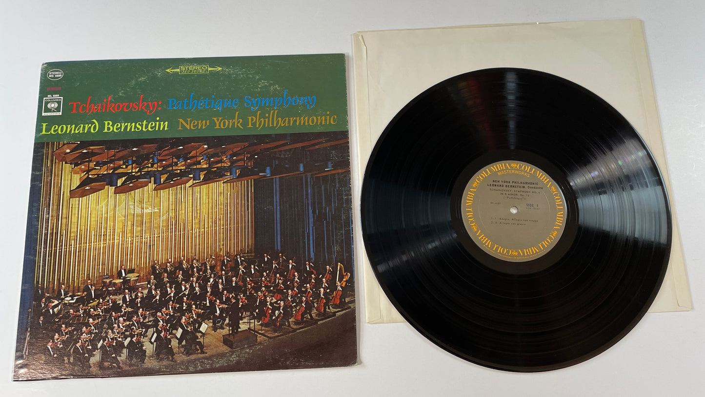 Pyotr Ilyich Tchaikovsky, Leonard Bernstein, New Y Path√©tique Symphony Used Vinyl LP VG+\VG