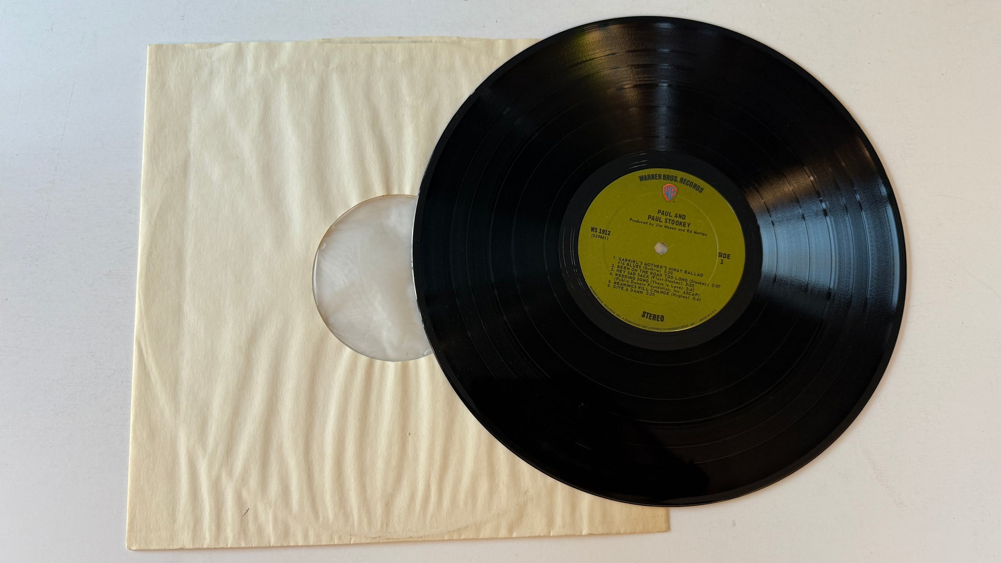 Noel Paul Stookey Paul And Used Vinyl LP VG+\VG