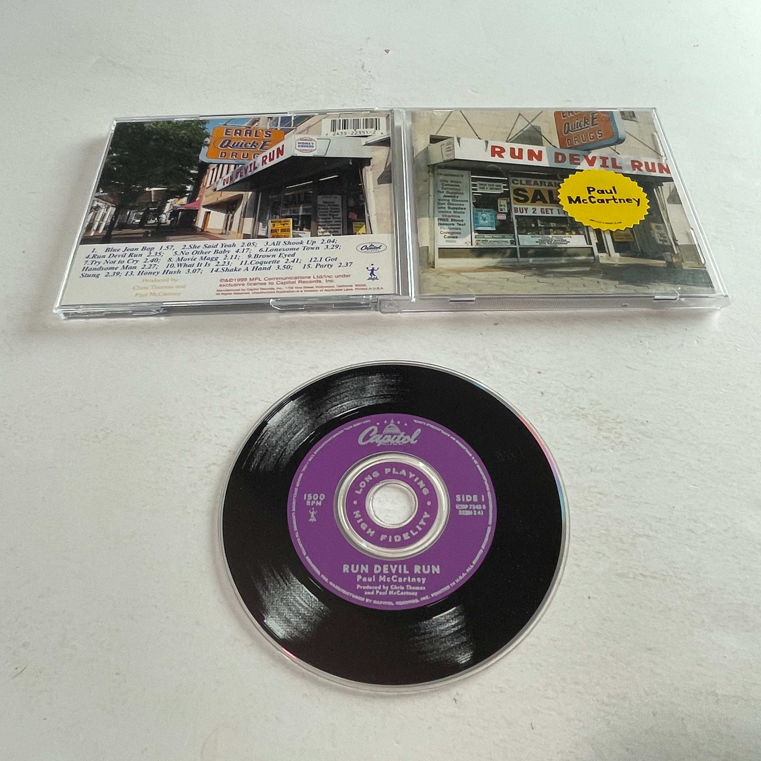 Paul paul mccartney run devil run (RARE UK!!) McCartney Run Devil 