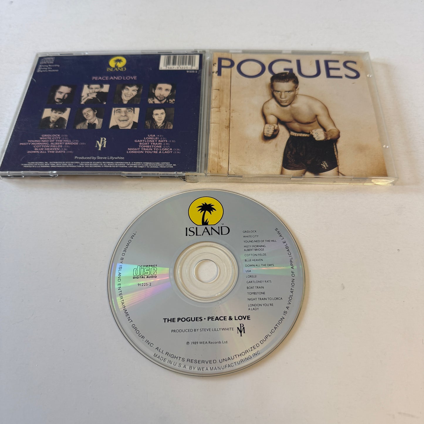 The Pogues Peace And Love Used CD VG+\VG