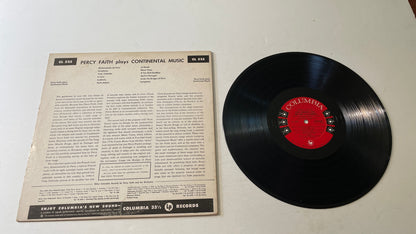 Percy Faith Percy Faith Plays Continental Music Used Vinyl LP VG+\VG