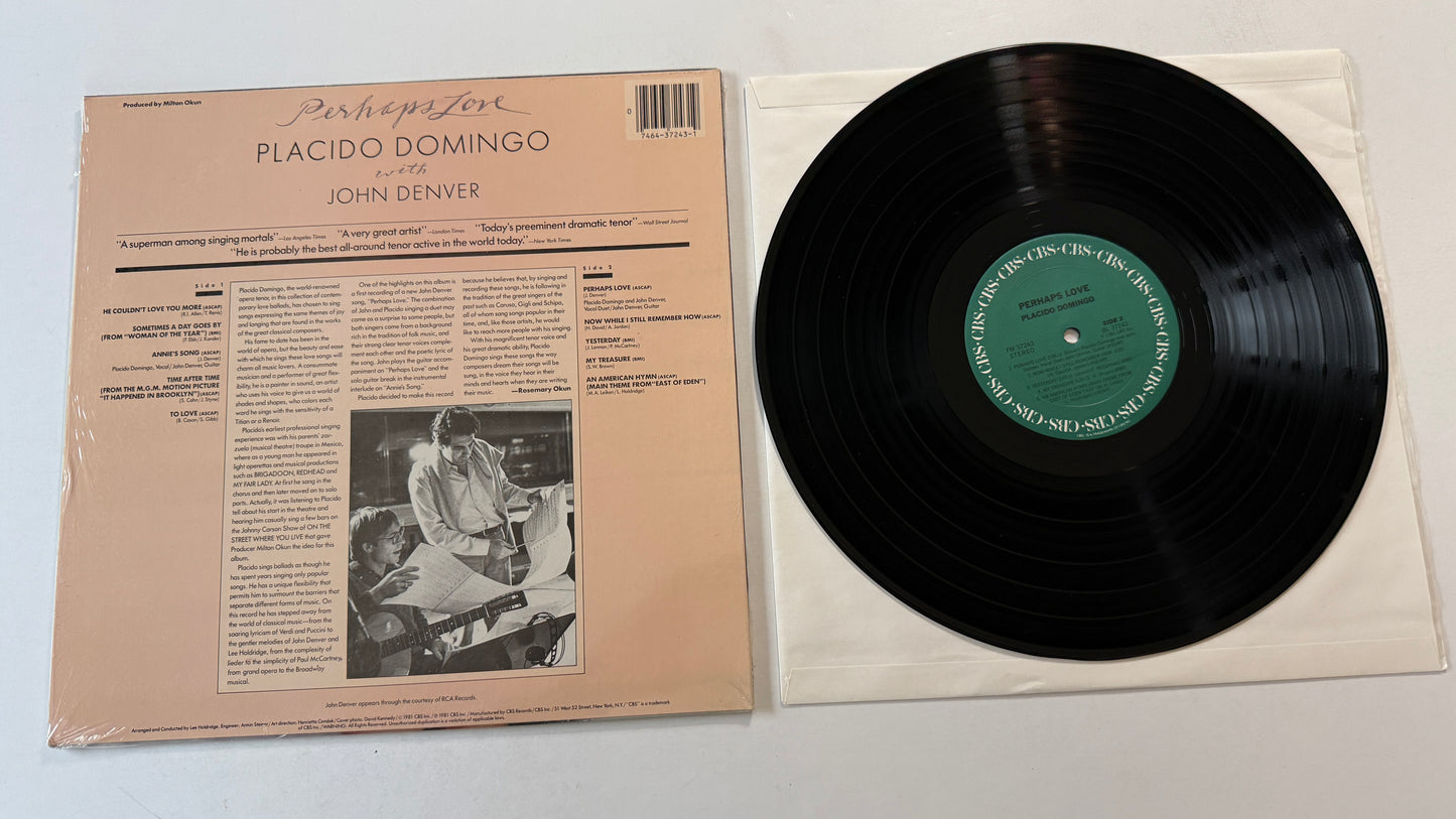 Placido Domingo Perhaps Love Used Vinyl LP VG+\VG+