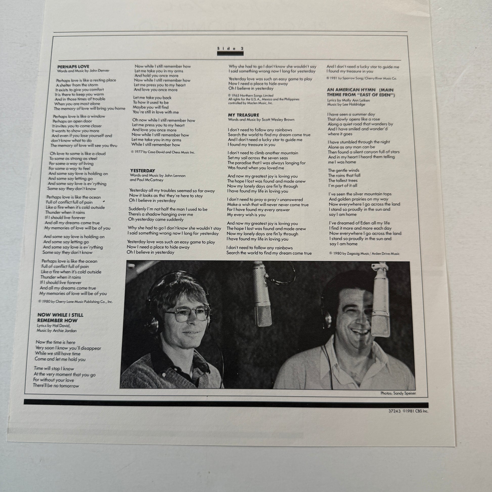 Placido Domingo Perhaps Love Used Vinyl LP VG+\VG+