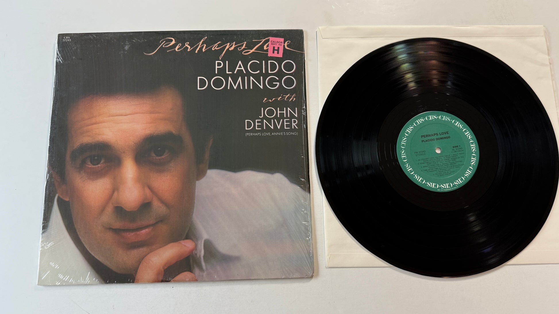Placido Domingo Perhaps Love Used Vinyl LP VG+\VG+