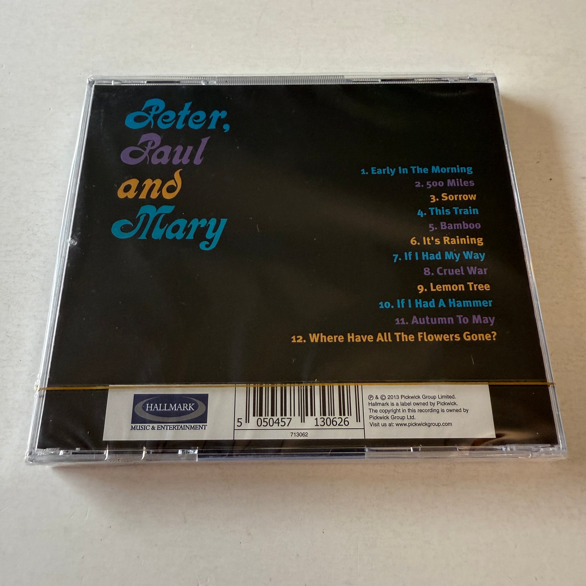 Peter, Paul & Mary Peter, Paul And Mary New Sealed CD M\M