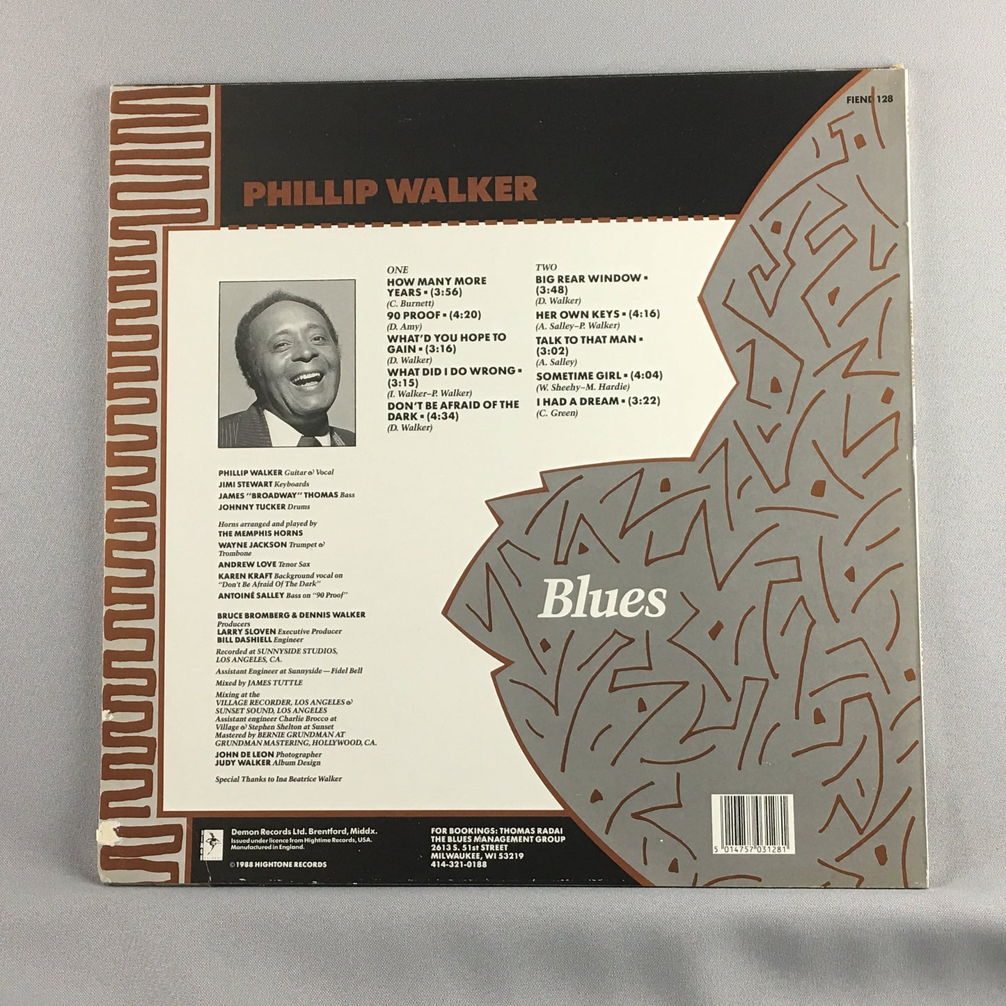 Phillip Walker ‎ Blues Used Vinyl LP M\VG+