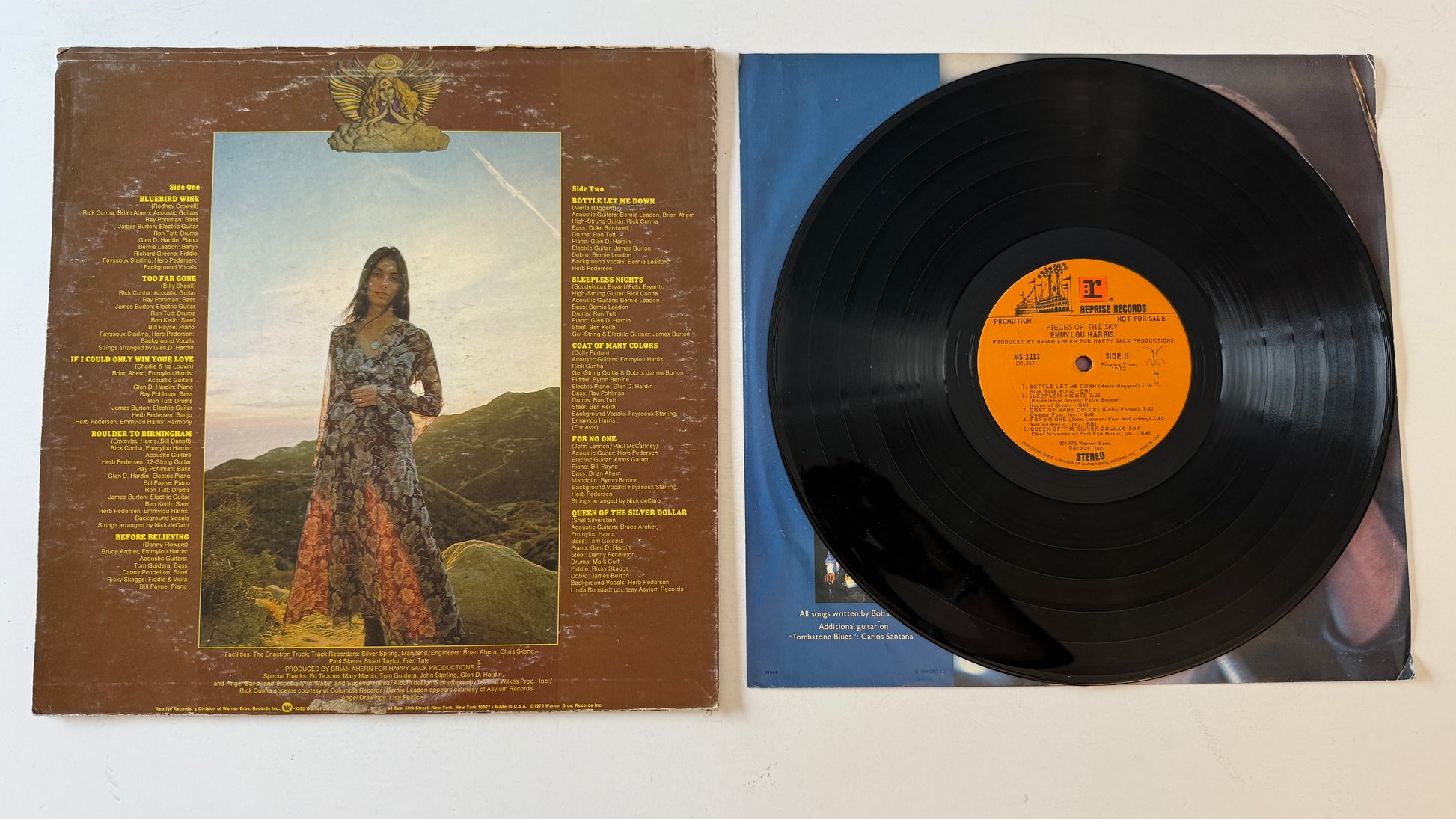 Emmylou Harris Pieces Of The Sky Used Vinyl LP VG+\VG
