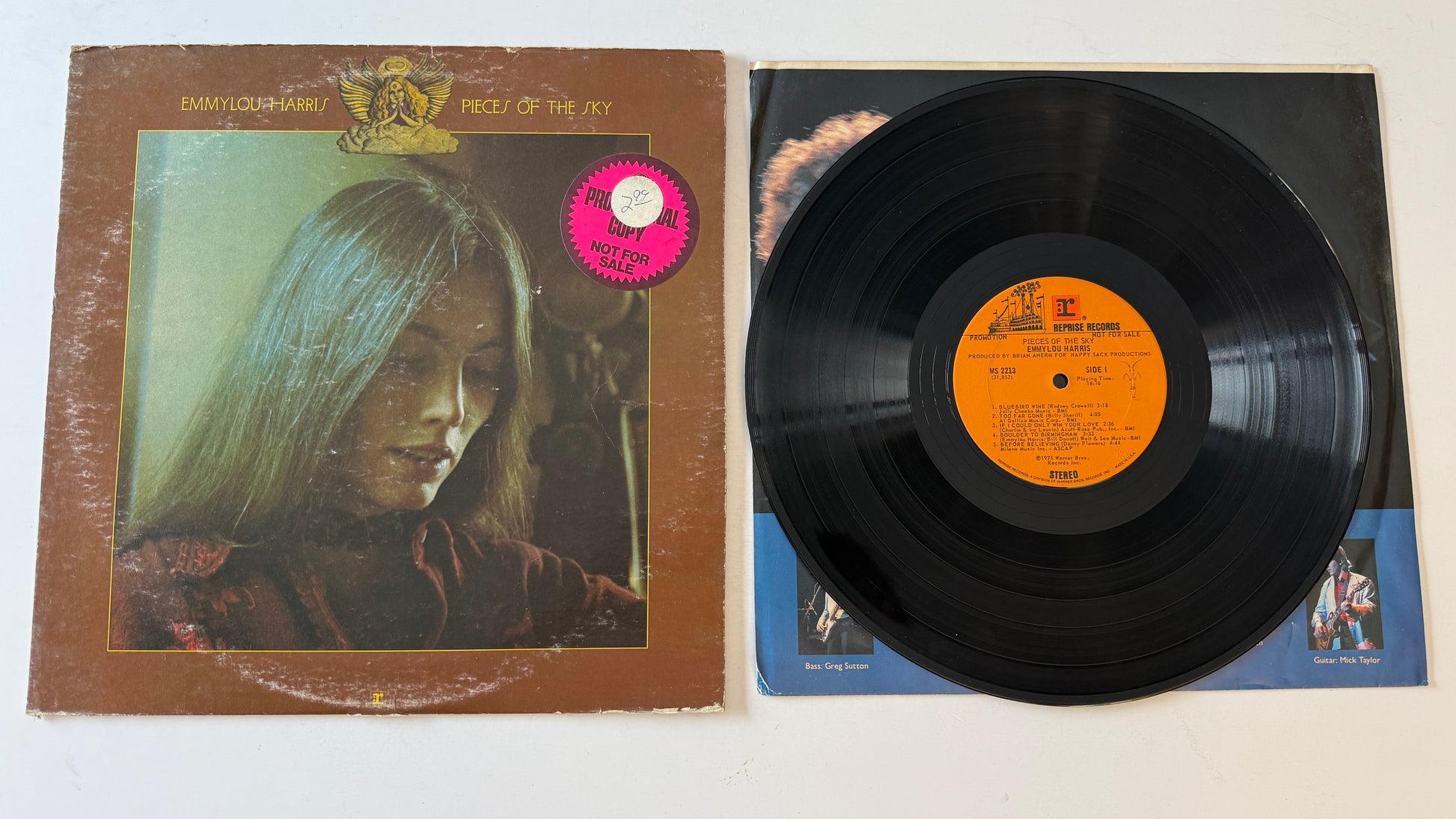 Emmylou Harris Pieces Of The Sky Used Vinyl LP VG+\VG