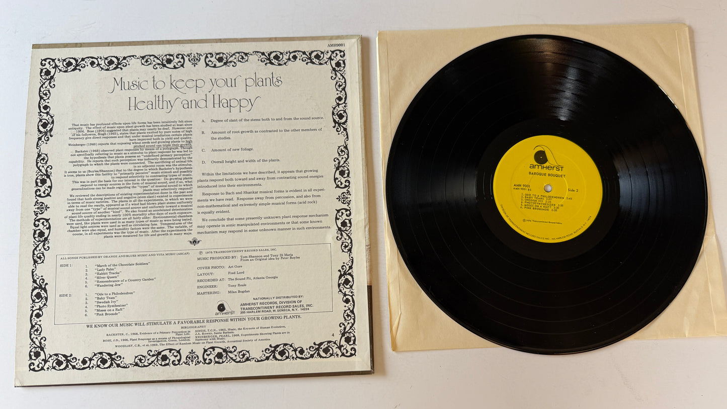 Baroque Bouquet Plant Music Used Vinyl LP VG+\VG