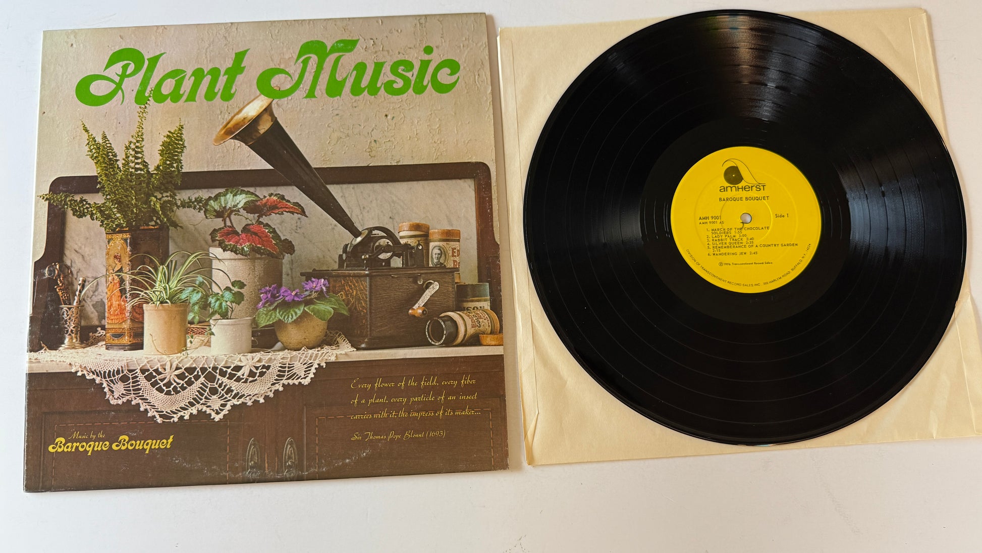 Baroque Bouquet Plant Music Used Vinyl LP VG+\VG