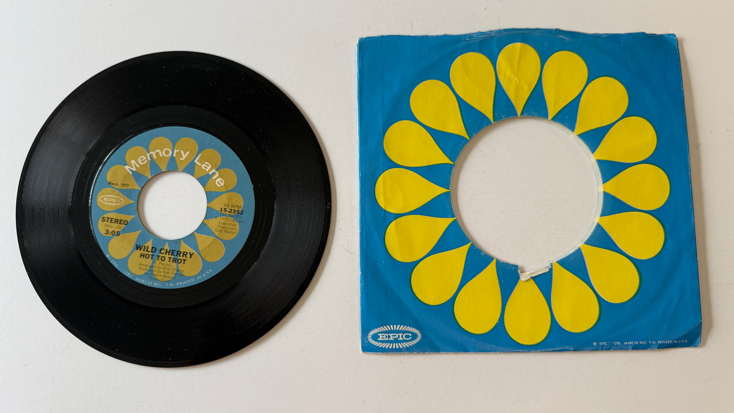 Wild Cherry Play That Funky Music / Hot To Trot Used 45 RPM 7" Vinyl VG+\