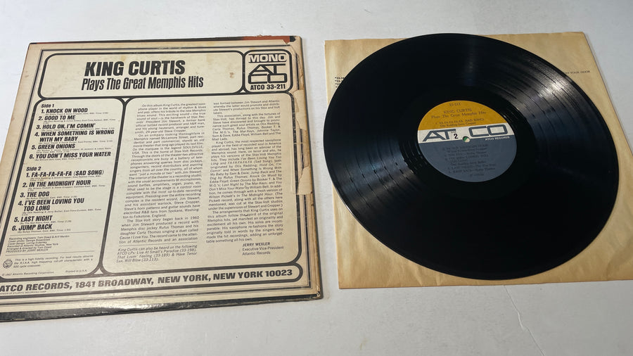 King Curtis Plays The Great Memphis Hits Used Vinyl LP VG\G+