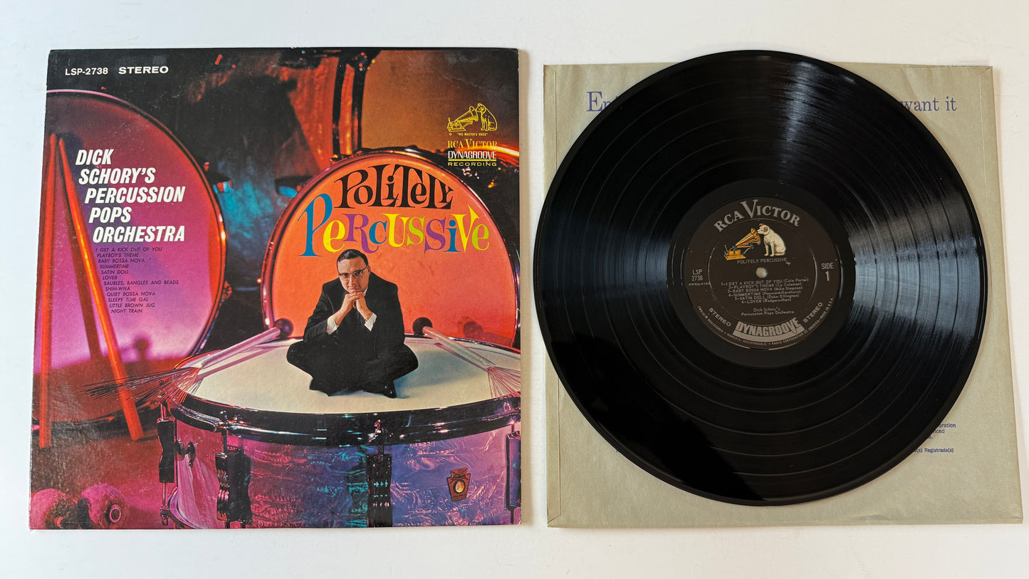 Dick Schory's Percussion Pops Orchestra Politely Percussive Used Vinyl LP VG+\VG