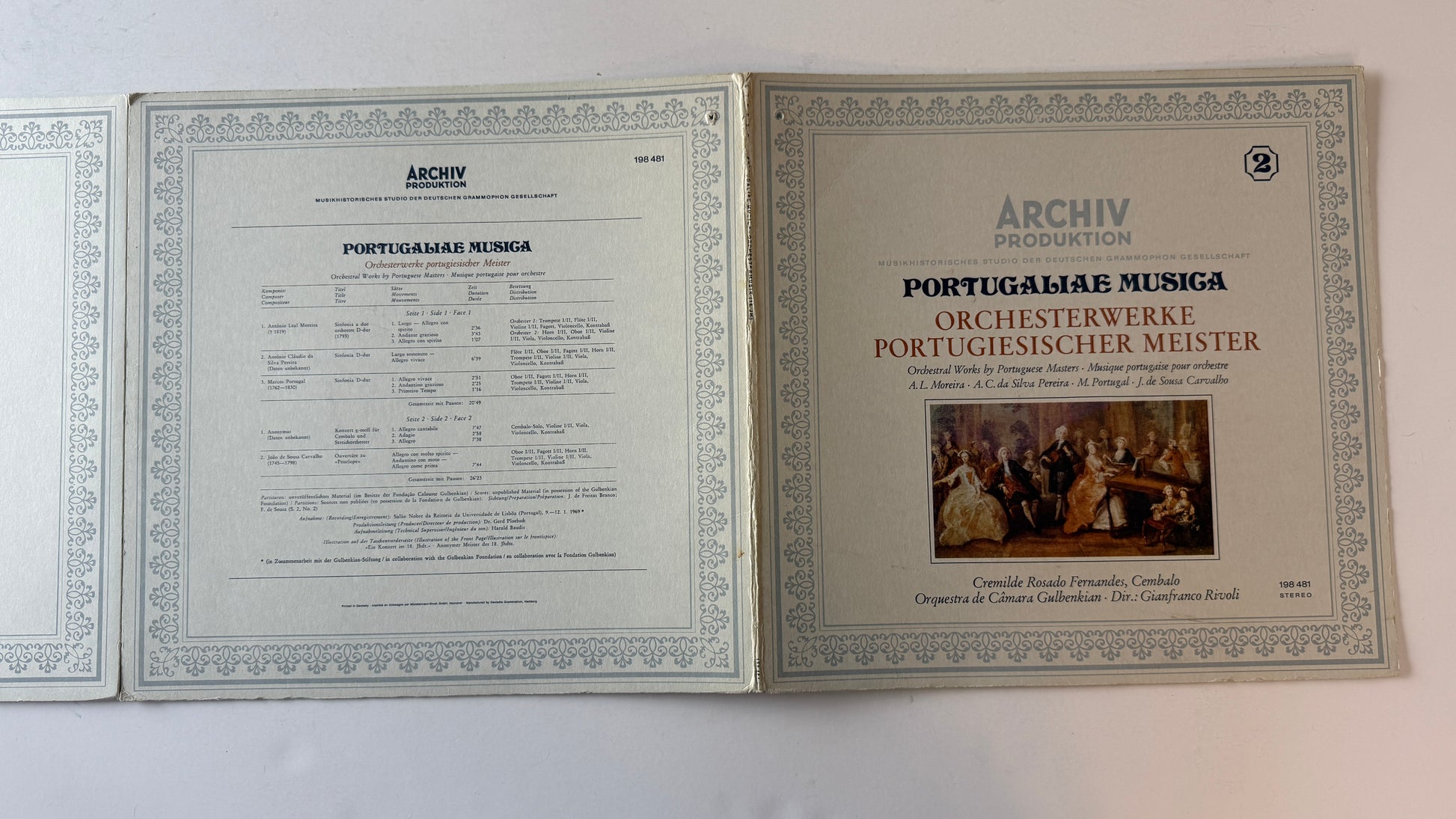 António Leal Moreira Portugaliae Musica Orchesterwerke Portugiesischer Meister Used Vinyl LP VG+\VG+