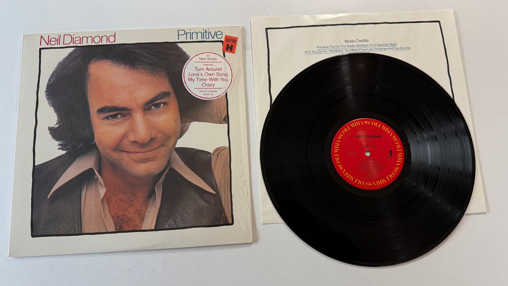 Neil Diamond Primitive Used Vinyl LP VG+\VG+