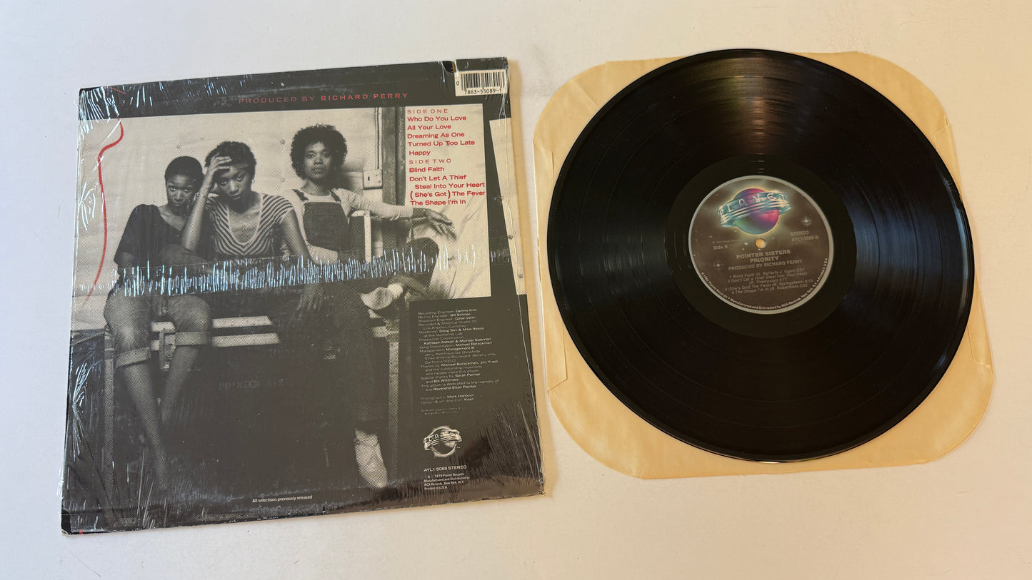 Pointer Sisters Priority Used Vinyl LP VG+\VG