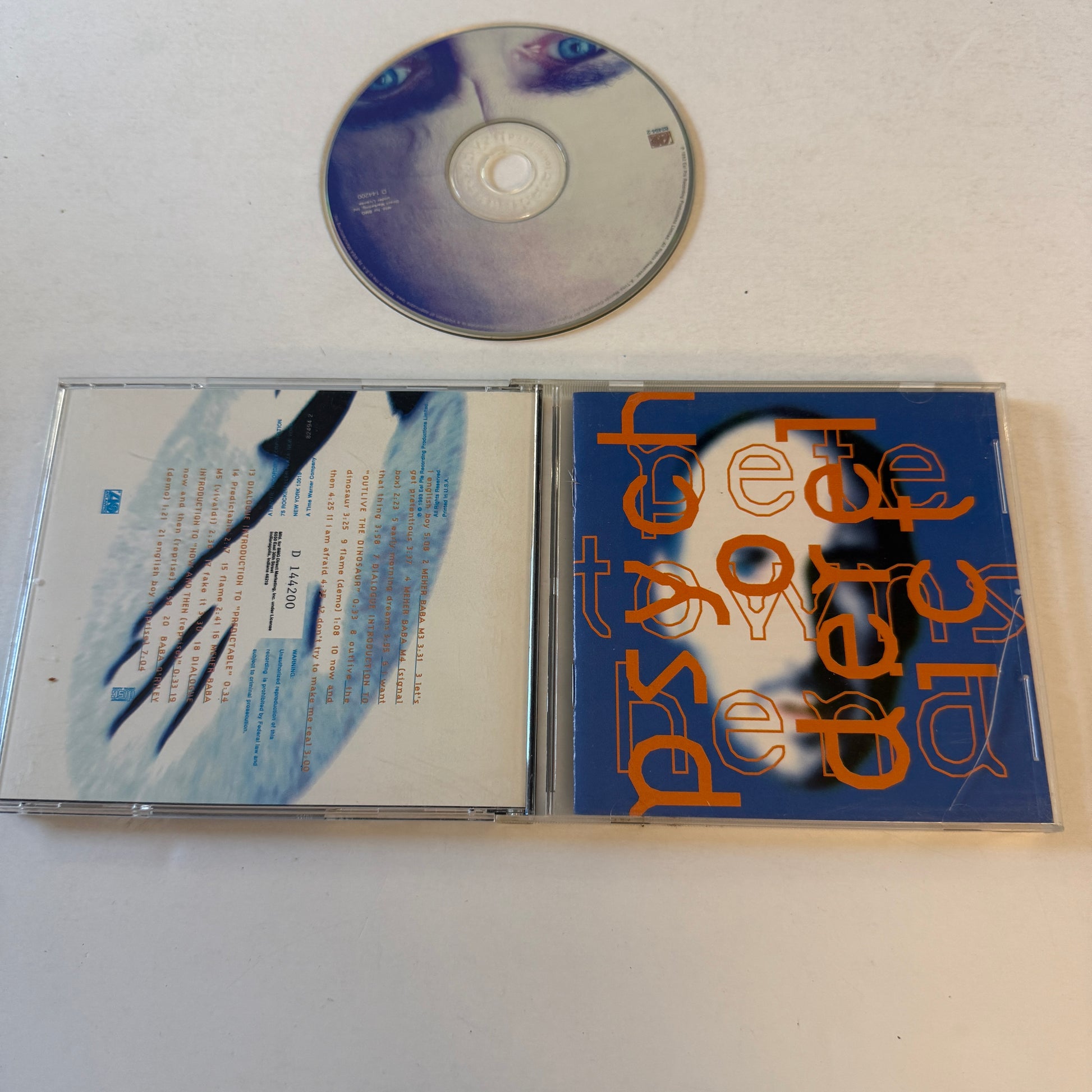 Pete Townshend Psychoderelict Used CD VG+\VG+