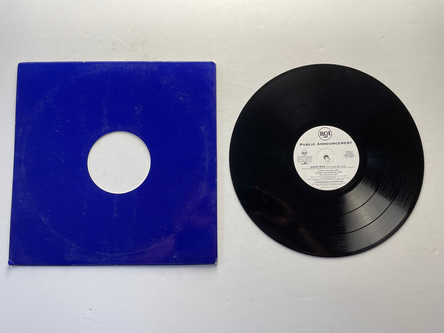 Public Announcement Feat. MZ Lelee John Doe 12" Used Vinyl Single VG+\VG+