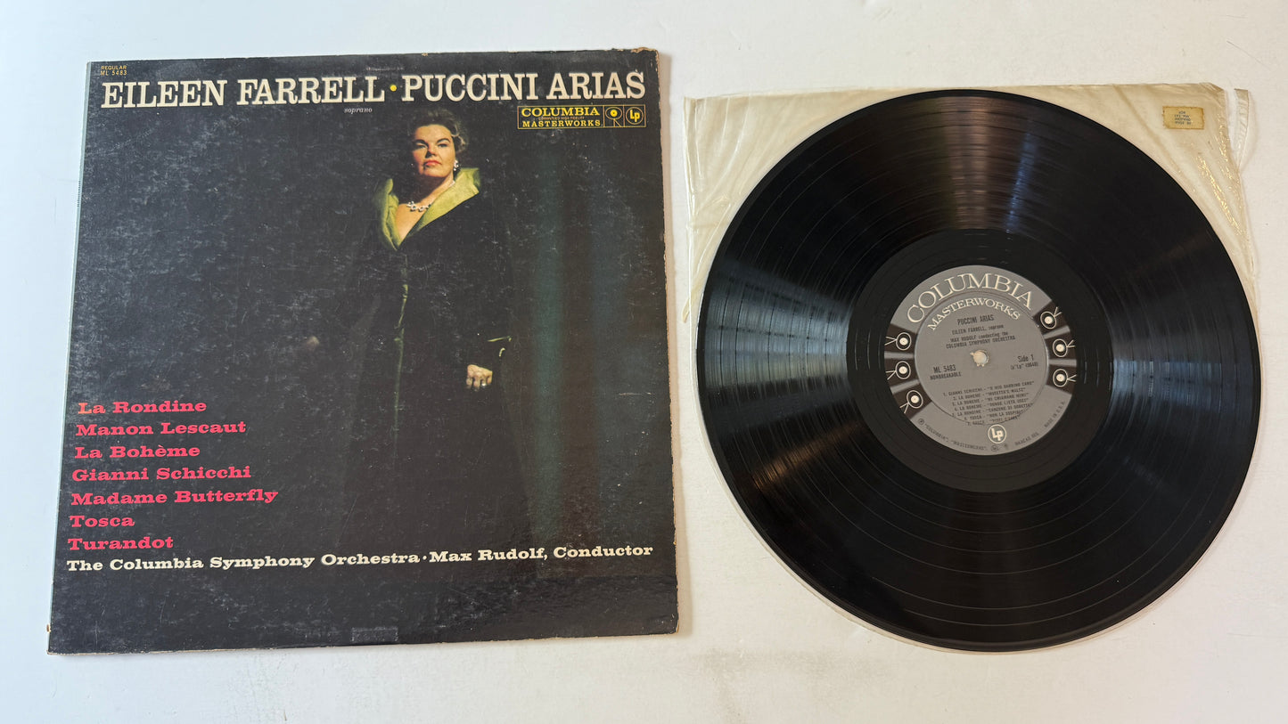 Eileen Farrell Puccini Arias Used Vinyl LP VG+\G+