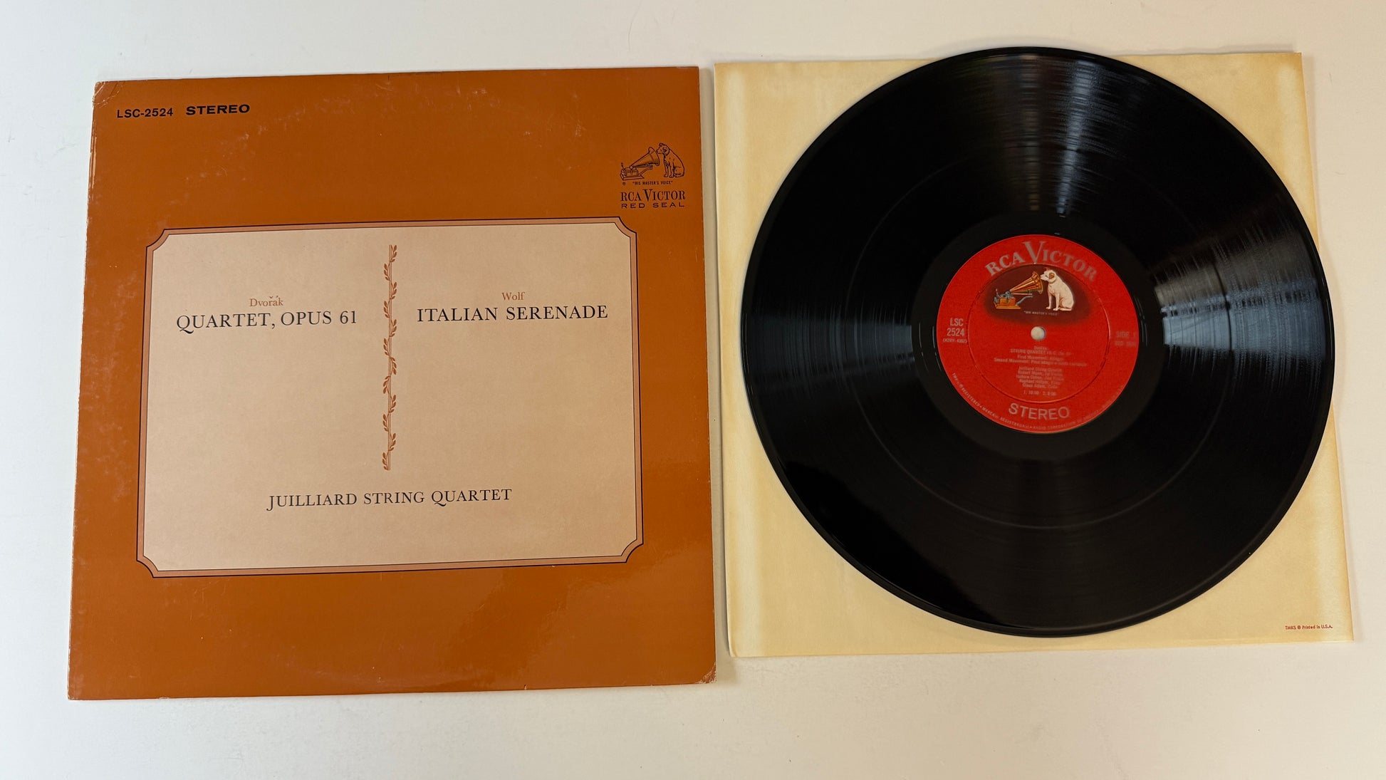 Antonín Dvořák Quartet, Opus 61 / Italian Serenade Used Vinyl LP VG+\VG
